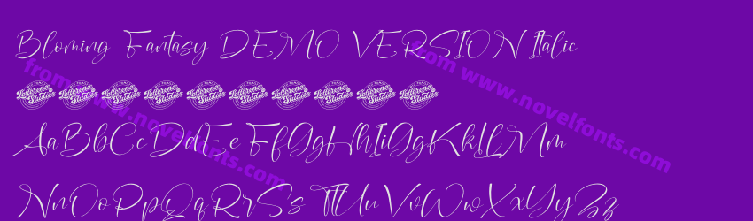Bloming Fantasy DEMO VERSION ItalicPreview Bloming Fantasy DEMO VERSION ItalicPreview