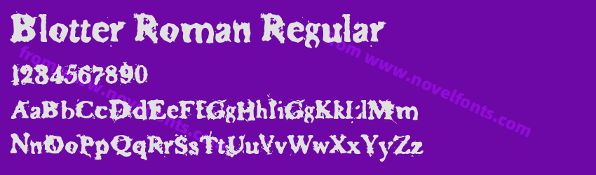 Blotter Roman RegularPreview Blotter Roman RegularPreview