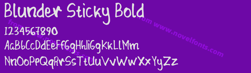 Blunder Sticky BoldPreview Blunder Sticky BoldPreview