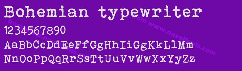 Bohemian typewriterPreview Bohemian typewriterPreview