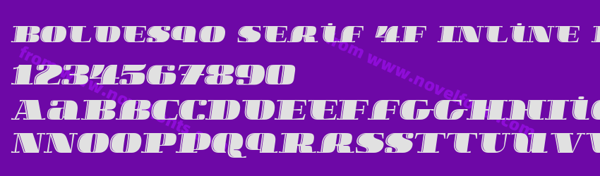 Boldesqo Serif 4F Inline ItalicPreview Boldesqo Serif 4F Inline ItalicPreview