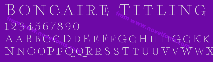 Boncaire Titling LightPreview