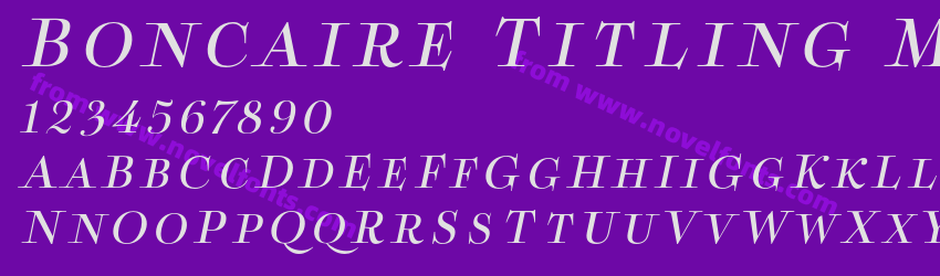 Boncaire Titling Med ItalPreview Boncaire Titling Med ItalPreview