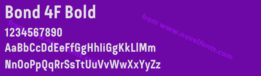 Bond 4F BoldPreview Bond 4F BoldPreview