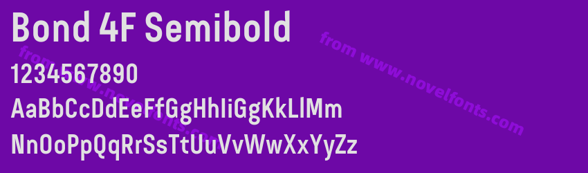 Bond 4F SemiboldPreview Bond 4F SemiboldPreview