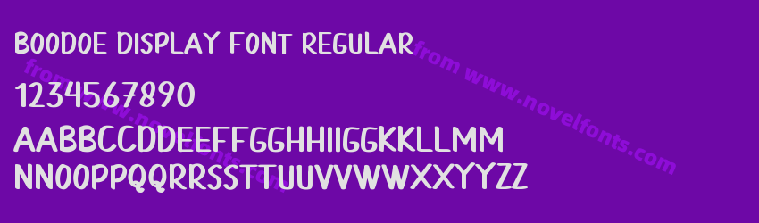 Boodoe Display Font RegularPreview Boodoe Display Font RegularPreview