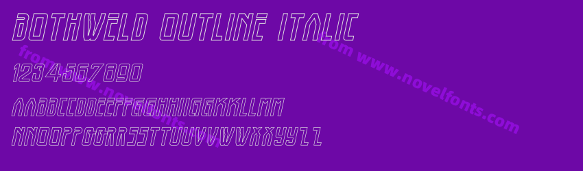 Bothweld Outline ItalicPreview Bothweld Outline ItalicPreview