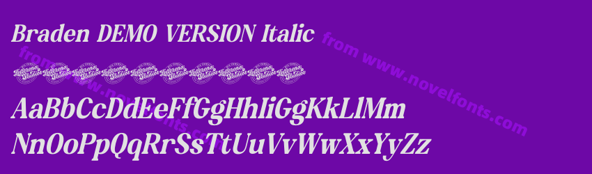 Braden DEMO VERSION ItalicPreview Braden DEMO VERSION ItalicPreview