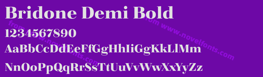 Bridone Demi BoldPreview Bridone Demi BoldPreview