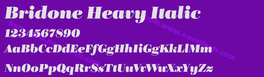 Bridone Heavy ItalicPreview Bridone Heavy ItalicPreview