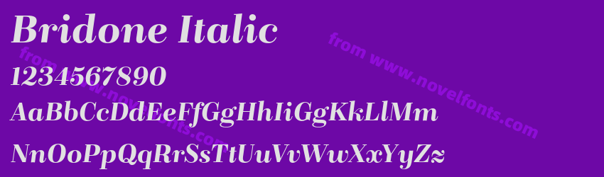Bridone ItalicPreview Bridone ItalicPreview