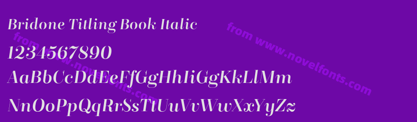 Bridone Titling Book ItalicPreview Bridone Titling Book ItalicPreview