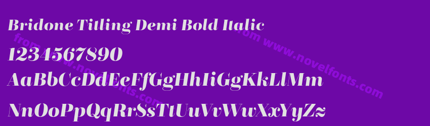 Bridone Titling Demi Bold ItalicPreview Bridone Titling Demi Bold ItalicPreview