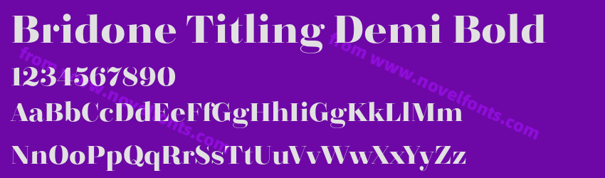 Bridone Titling Demi BoldPreview Bridone Titling Demi BoldPreview
