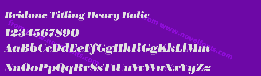Bridone Titling Heavy ItalicPreview Bridone Titling Heavy ItalicPreview