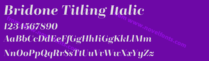 Bridone Titling ItalicPreview Bridone Titling ItalicPreview