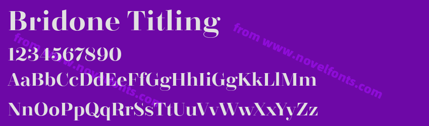 Bridone TitlingPreview Bridone TitlingPreview