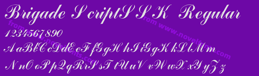 Brigade ScriptSSK RegularPreview Brigade ScriptSSK RegularPreview