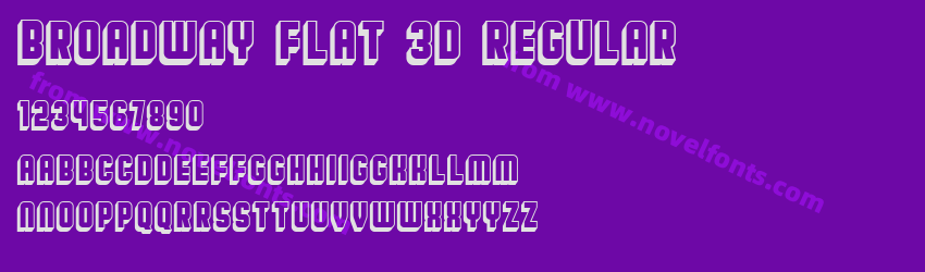 Broadway Flat 3D RegularPreview Broadway Flat 3D RegularPreview