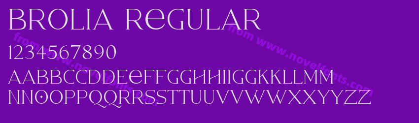 Brolia RegularPreview Brolia RegularPreview