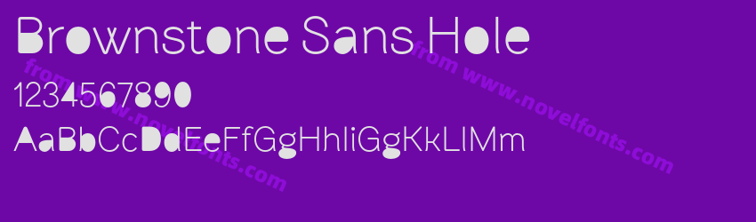 Brownstone Sans HolePreview Brownstone Sans HolePreview