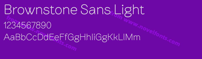 Brownstone Sans LightPreview Brownstone Sans LightPreview