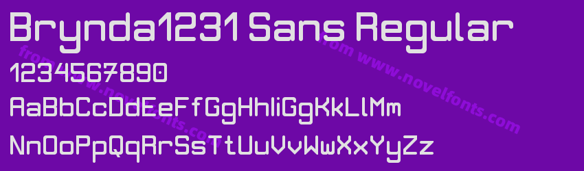 Brynda1231 Sans RegularPreview Brynda1231 Sans RegularPreview