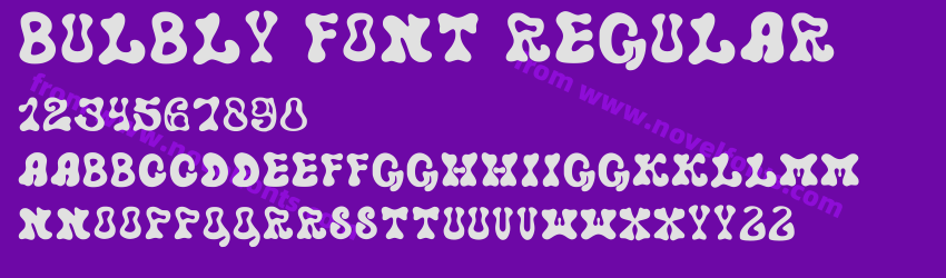 Bulbly Font RegularPreview Bulbly Font RegularPreview