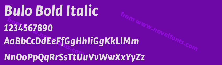 Bulo Bold ItalicPreview Bulo Bold ItalicPreview