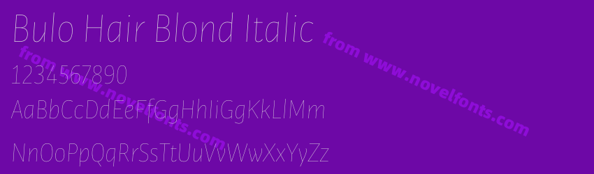 Bulo Hair Blond ItalicPreview Bulo Hair Blond ItalicPreview