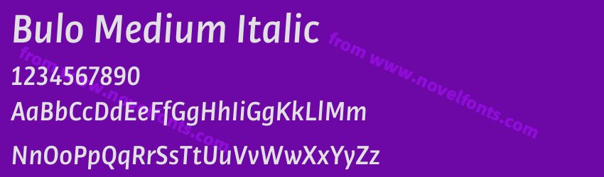 Bulo Medium ItalicPreview Bulo Medium ItalicPreview