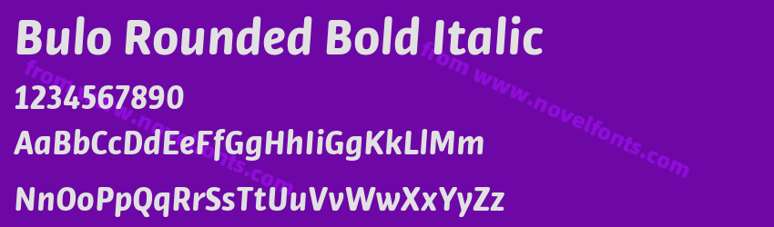 Bulo Rounded Bold ItalicPreview Bulo Rounded Bold ItalicPreview