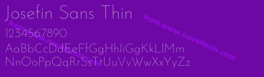 Josefin Sans ThinPreview