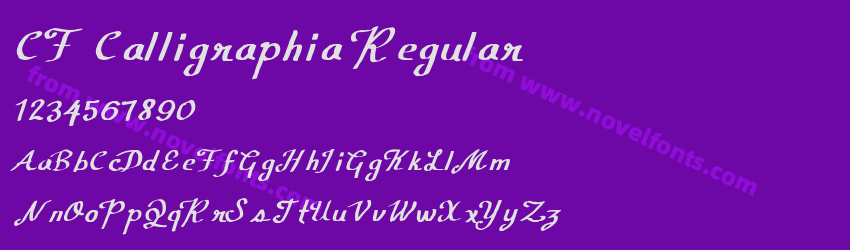 CF Calligraphia RegularPreview CF Calligraphia RegularPreview