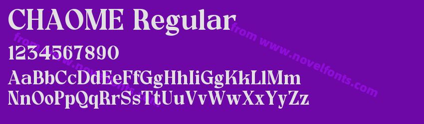 CHAOME RegularPreview CHAOME RegularPreview