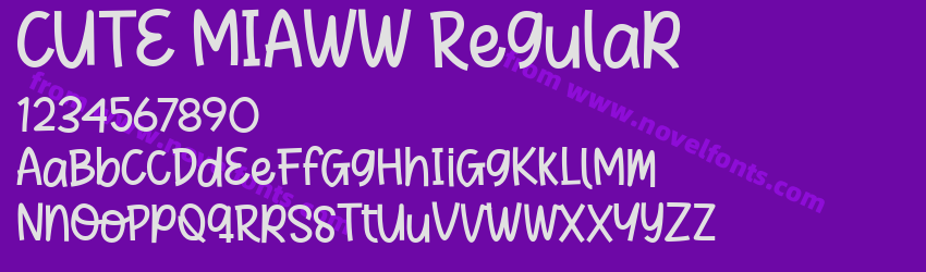 CUTE MIAWW RegularPreview CUTE MIAWW RegularPreview