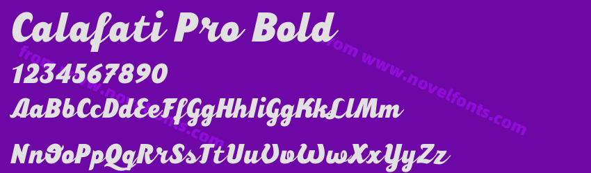 Calafati Pro BoldPreview Calafati Pro BoldPreview