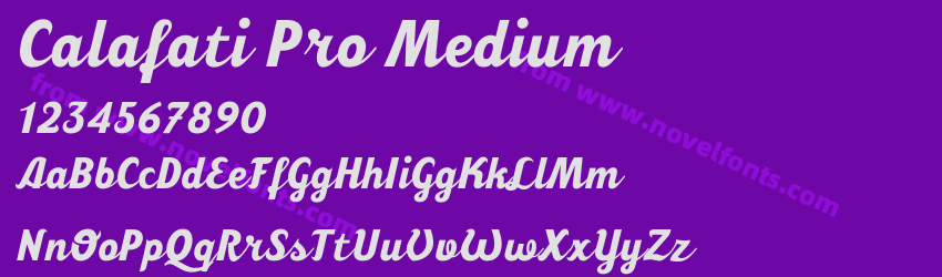 Calafati Pro MediumPreview Calafati Pro MediumPreview