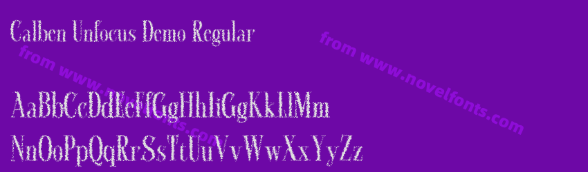 Calben Unfocus Demo RegularPreview Calben Unfocus Demo RegularPreview