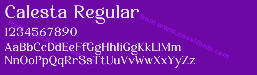 Calesta RegularPreview Calesta RegularPreview