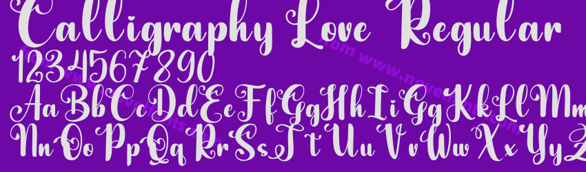 Calligraphy Love RegularPreview Calligraphy Love RegularPreview