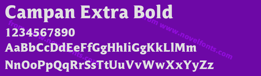 Campan Extra BoldPreview Campan Extra BoldPreview