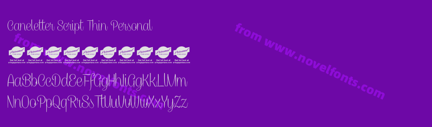 Caneletter Script Thin PersonalPreview Caneletter Script Thin PersonalPreview