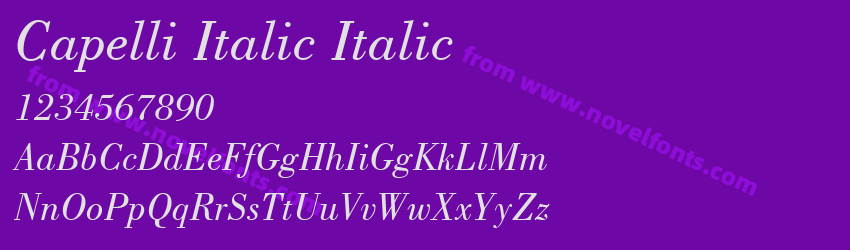 Capelli Italic ItalicPreview Capelli Italic ItalicPreview