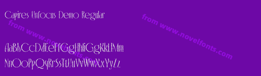 Capires Unfocus Demo RegularPreview Capires Unfocus Demo RegularPreview