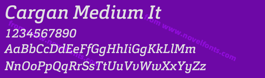Cargan Medium ItPreview Cargan Medium ItPreview