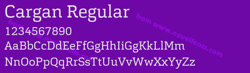 Cargan RegularPreview Cargan RegularPreview