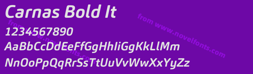 Carnas Bold ItPreview Carnas Bold ItPreview