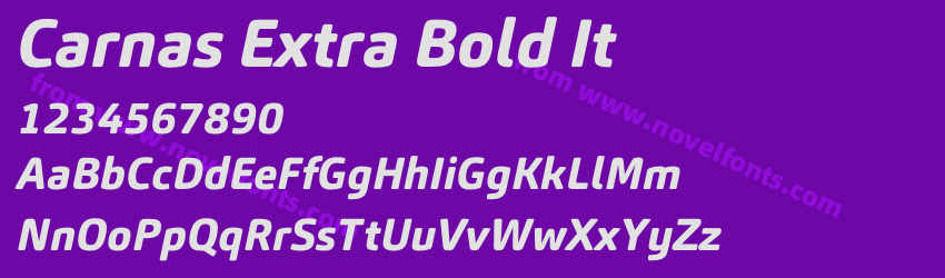 Carnas Extra Bold ItPreview Carnas Extra Bold ItPreview