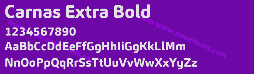 Carnas Extra BoldPreview Carnas Extra BoldPreview
